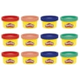 thumbnail image 1 of Play-Doh PD, paquete compartible, latas de 28 g, 12 unidades, 4 colores, 1 of 5