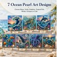 thumbnail image 6 of Premium 3D Pearl Ocean Wall Art Kit | Luxury Ocean Theme Canvas with Scratch-Resistant Non-Fading Pearl Beads DIY Coastal Decor Handcrafted Luxury Alternative to Flat Ocean Canvas Prints, 6 of 6
