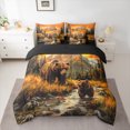 thumbnail image 2 of Castle Fairy Wildlife Bears 7-Piece Bedding Comforter Set for Teens Women Men,Woodland Animal King Bedding Sets,Jungle Safari Ultra Soft Bed Sheets,Ultra Soft Home Decor, 2 of 8