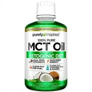 MCT Oil | Purely Inspired Pure MCT Oil Keto | Sourced from Coconut Oil, non-GMO | Supports Keto & Paleo Diets | Blends with Coffee, Tea and Shakes | MCT Oil for Sustained Energy | Unflavored, 16 fl oz