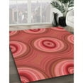 thumbnail image 2 of Ahgly Company Indoor Rectangle Patterned Ferrari Red Area Rugs, 3' x 5', 2 of 6