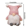 thumbnail image 3 of Christmas Light Up Gnome Faceless Doll, LED Holiday Decoration Ornament for Table, Window & Mantel Display, Pink Cloth Doll Gift, 8.6 Inch, 3 of 5
