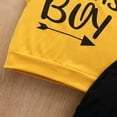 thumbnail image 3 of Ketyyh-chn99 Boys Sets Summer Baby Boys Girl Ribbed Clothes Outfits Crew Neck Short Sleeve T-Shirts Shorts Suit Yellow,6-12 Months, 3 of 5