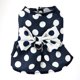 thumbnail image 1 of arnés del perro vestido retro arco vestidos para perros pequeños gatos moda lunares cachorro falda plisada suave ligero perrito Button Up chihuahua ropa de disfraces D Ring Bl, 1 of 4