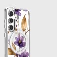 thumbnail image 5 of Caseco Samsung Galaxy S24 Clear Design Case - Purple Wildflower, 5 of 5