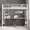 White Retro, variant on Ourlova Twin Size Loft Bed with Large Desk and Storage Shelves Loft Bed with Stairs Safety Guardrail for Adults Space Saving for Living Room Bedroom Black and Brown