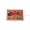 thumbnail image 3 of Wzzjkit Patriotic Door Mat 4th of July Doormat Independence Day Decoration Red White and Blue Welcome Mat Non Slip Rubber Backing Outdoor Indoor Entryway Floor Mats Home Festival Decor, 3 of 6