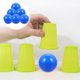 thumbnail image 2 of 25 bolas de lotería de plástico huecas para actividades de mesa, pelotas de ping pong para decoración de fiestas, 40 mm de diámetro, color azul, 2 of 6