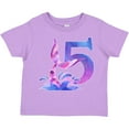 thumbnail image 3 of Inktastic 5th Birthday Mermaid Tail Boys or Girls Toddler T-Shirt, 3 of 5