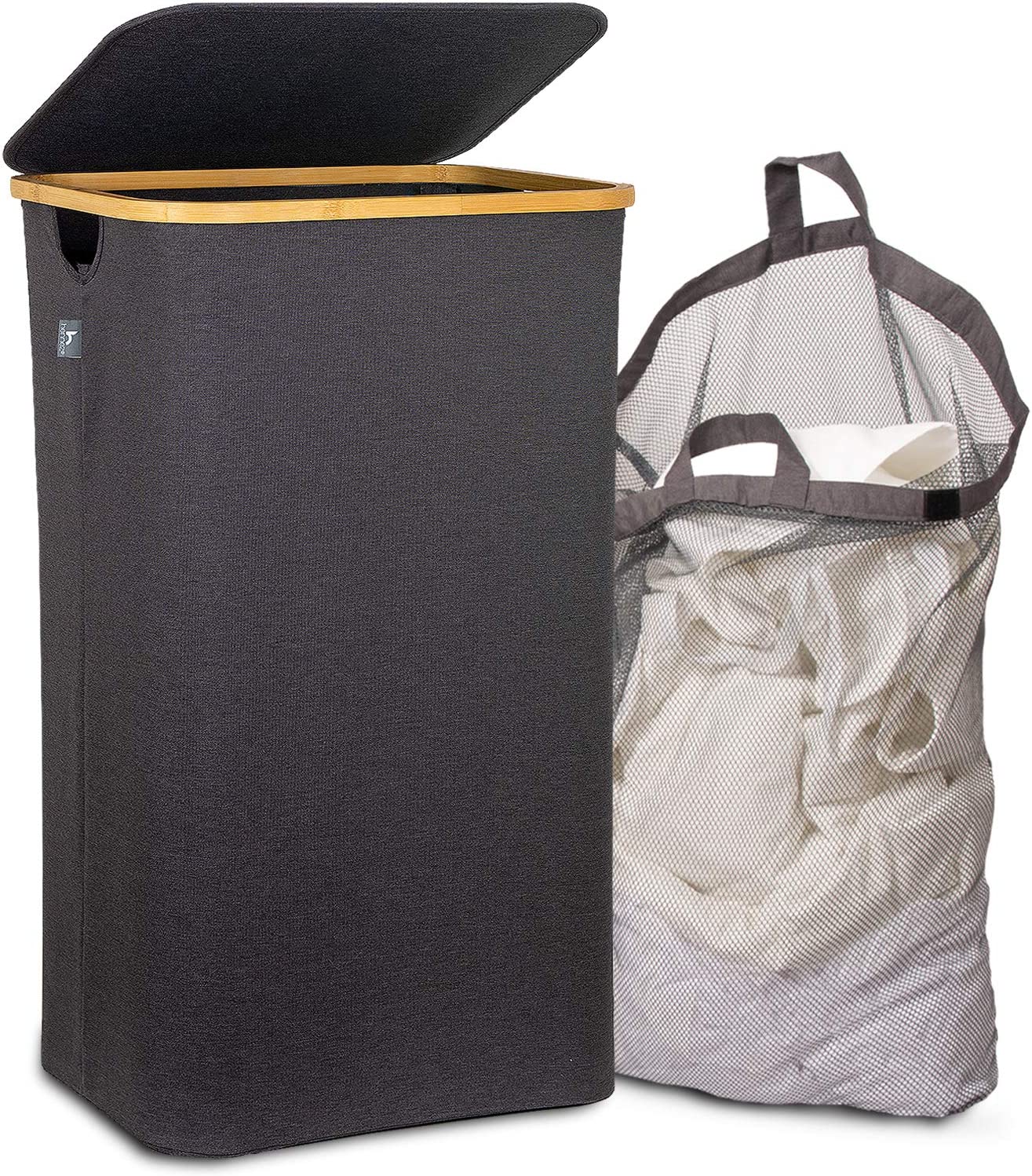 Panier à Linge Pliable Avec Poignées - Taille M (19,7x15,7 Pouces) - Oxford Imperméable, Transport Facile
