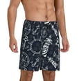 thumbnail image 2 of Easygdp Anchor and Lighthouse Men's Short Pajama Pants, Sleep Shorts, Household Pants, Casual Pants with Pockets - Small, 2 of 9