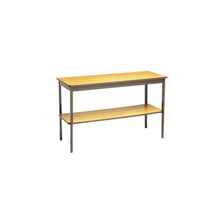Barricks UTS1848-LQ Utility Table  Rectangular  48w x 18d x 30h  Oak