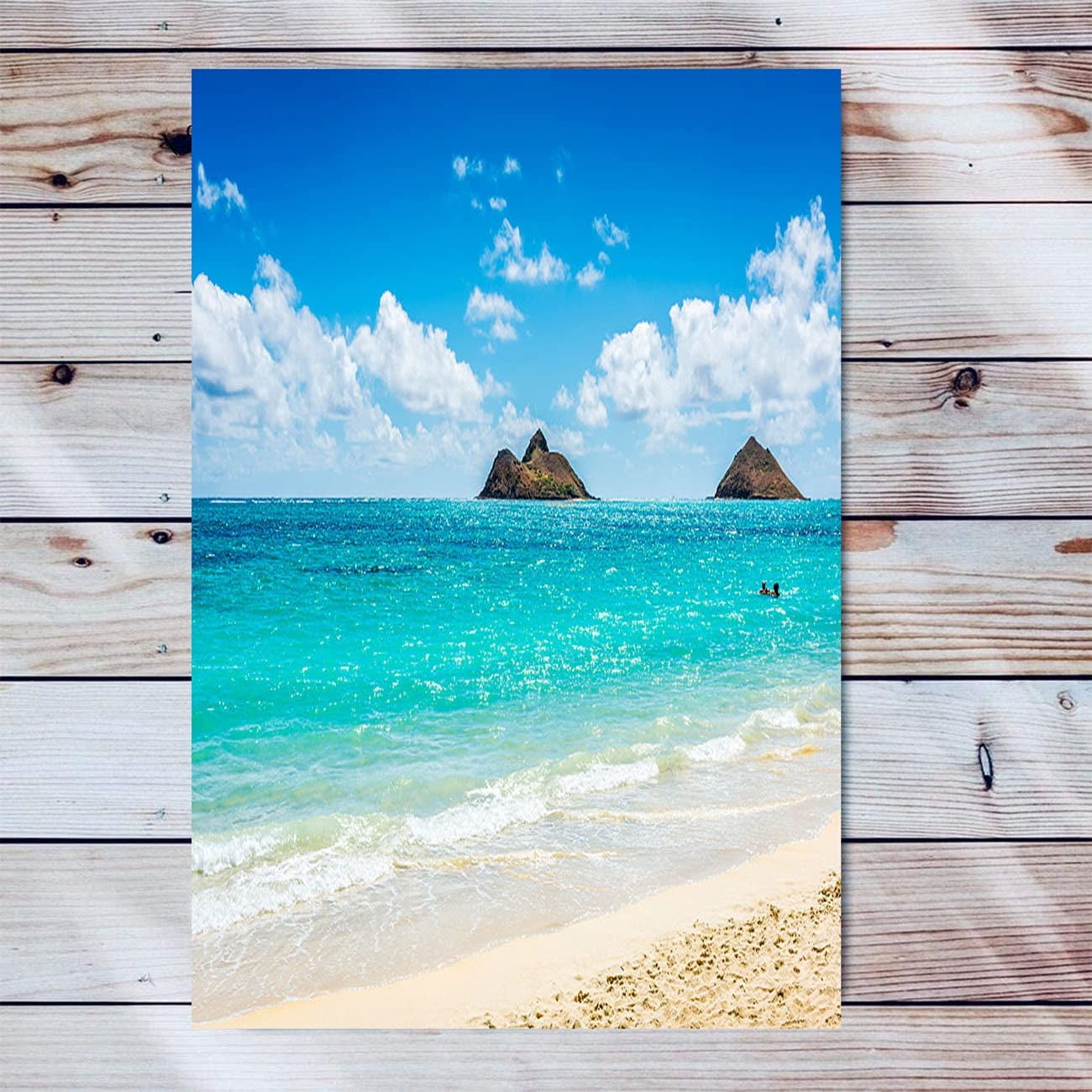 Beach Hawaii Canvas Wall Art For Living Room Modern Artwork Mokulua