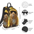 thumbnail image 2 of Balery Heavy Metal Style Guinea Pig Mochila ligera para hombre y mujer: duradera e impermeable, ideal para la escuela, el trabajo, viajes y uso diario., 2 of 7