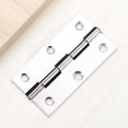 thumbnail image 4 of Whataatahia 8 Piezas Bisagras a tope Plegables de Metal engrosamiento pequeño para Puerta de Armario, Plata, 4 of 5
