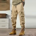 thumbnail image 4 of Pantalones Hombre Otoño Pantalones Cargo para Hombre Multibolsillos Multibolsillos Ropa de Trabajo Emo Spandex Alta Calidad Talla Grande Moda Nuevo En, 4 of 4