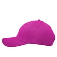 thumbnail image 3 of Wholesale 12-Pack Plain Baseball Cap Adjustable Solid Blank Curved Sun Visor Ball Hat Hot Pink, 3 of 6
