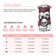 thumbnail image 3 of Balery Gothic Skulls And Roses Camisón de princesa para niñas, pijama de algodón con mangas abullonadas, suave y bonito.-XX-Large, 3 of 6