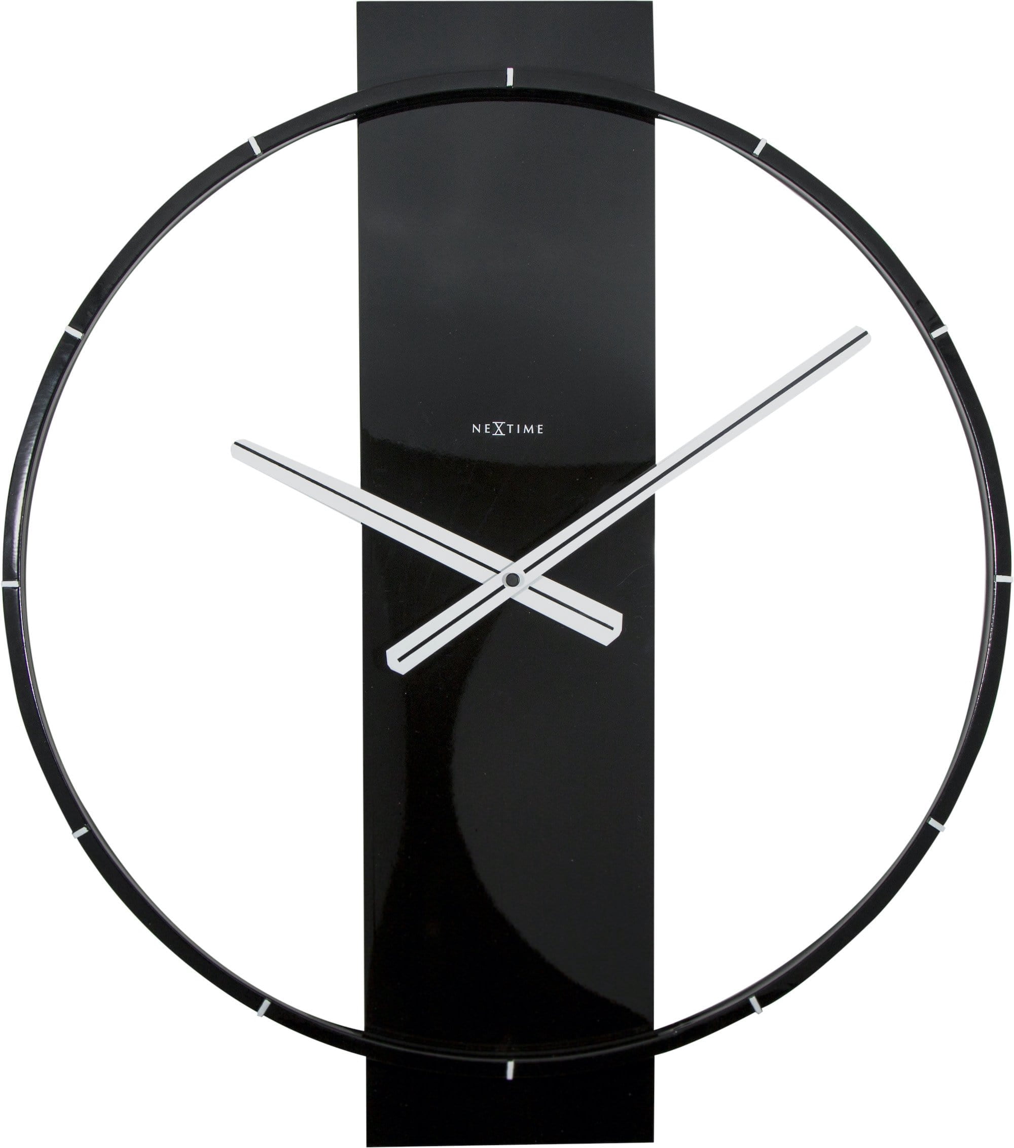 NEXTIME WALL CLOCK CARL - BLACK
