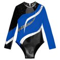 thumbnail image 7 of iiniim Marble Print Gymnastics Leotard for Girls Sparkle Dance Bodysuit Dancewear 6-16 Royal Blue 8, 7 of 7