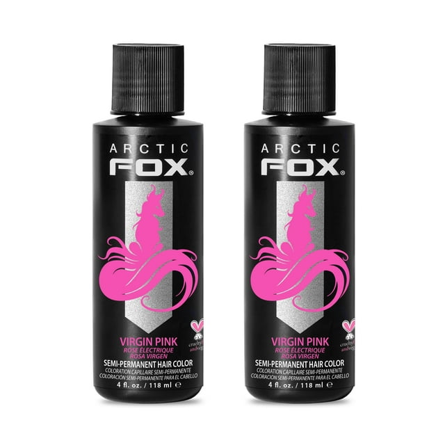 Tinte para el cabello Arctic Fox Virgin Pink 120 ml (paquete de 2)