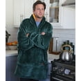 thumbnail image 2 of Tirrinia Oversized Blanket Hoodie, Wearable Fluffy Sherpa Blanket, Reversible Cozy Sweatshirt Blanket Gift for Adult Women Men boyfriend husband, 2 of 5