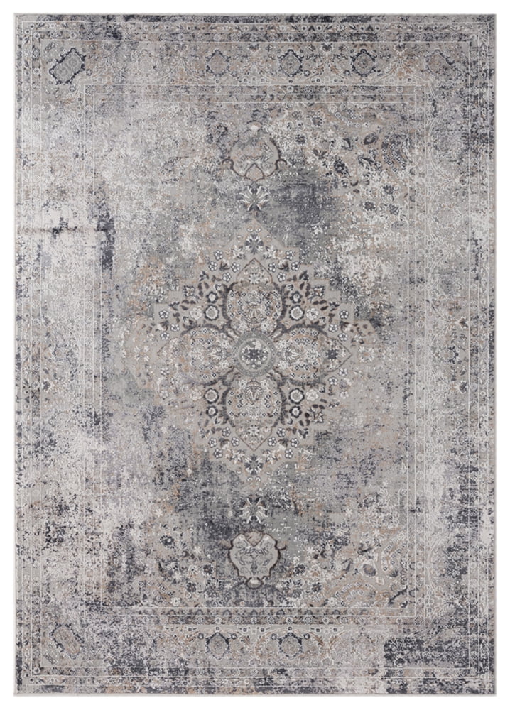 United Weavers Aspen Area Rug 4520 11772 Neale Grey Faded Shaded