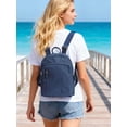 thumbnail image 4 of Gustave Mini Backpack Purse for Women Nylon Lightweight Small Daypack Backpacks Water-Resistant Casual Travel Shoulder Bag Bookbag with Anti-theft Pocket, Navy, 4 of 9