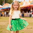 thumbnail image 2 of SGMVNU Tutu Skirts for Kids Green Skirts for Age 4-6 Years Girls Layered Rainbow Tutu Skirt Ballet Dance Dress Up for Kid Birthday Outfit Costume, 2 of 5