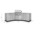 thumbnail image 2 of NewAge Products Outdoor Kitchen 6 Piece Cabinet Set in Stainless Steel with Countertops and Covers, 2 of 12