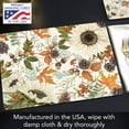 thumbnail image 2 of Cala Home "Farmhouse Fall Leaves" Premium Decorative Hardboard Placemats 4 Pack, 2 of 7
