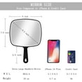 thumbnail image 5 of Extra Large Hand Mirror Handheld 12.4”L x 9” W Mirror with Handle, Mirror for Barber Hairdressing, 5 of 5