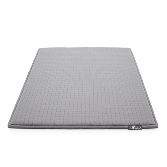 Paw Inspired Dog Cooling Mat Medium Large 35 x 22 Inch Orthopedic Memory Foam Washable Crate Pad for 36 Inch Kennel