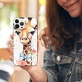 thumbnail image 3 of COMIO  Compatible with iPhone 14 Aesthetic Trendy Design Phone case，Cartoon Animal Floral Giraffe Pattern Soft Protective iPhone 14 case, Wireless Charging Supported, 3 of 4