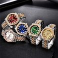 thumbnail image 4 of Reloj HUNRUY Hip Hop Iced-Out Bling Diamond Luxury para hombre, 4 of 6