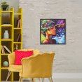 thumbnail image 3 of Stupell Industries Contemporary Flowing Whirlwind Of Colors Black Floating Frame Canvas Art, 25 x 25, by Svetlana Aleynikova, 3 of 8