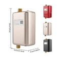 thumbnail image 4 of Bath Accessory Set Mini Electric Water Heater 3800W Outdoor Camping Caravan Instant Shower System Kitchen Bathroom Accessor ,Digital Temperature Display, 4 of 5
