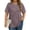 1 Light Coffee, variant on Fantaslook Women Plus Size Tops Pleated Crewneck Short Sleeve Shirts Casual Summer Tops
