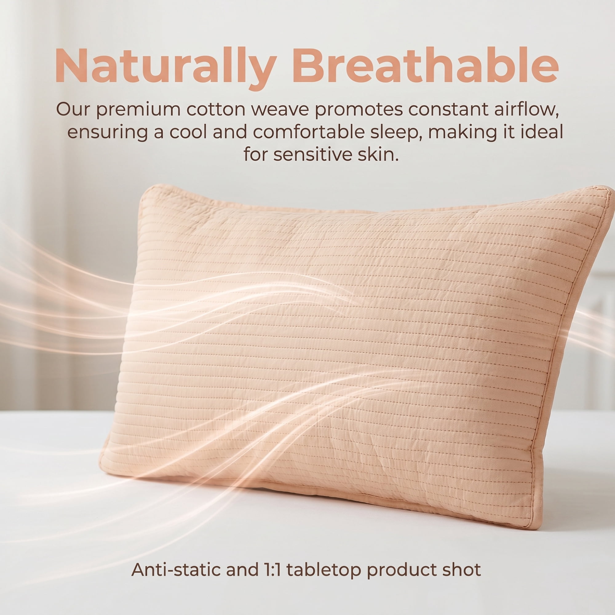 Unique Bargains Envelope-style Pillow Protector, 1 Pack Quilted Pillow Protector Khaki