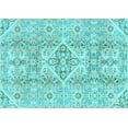 thumbnail image 1 of Ahgly Company Indoor Rectangle Abstract Light Blue Modern Area Rugs, 4' x 6', 1 of 4