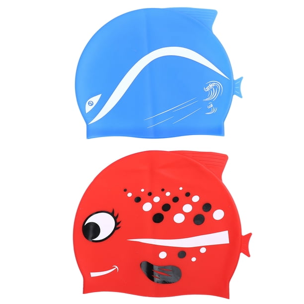 KAKOWELY 2 gorros de natación para niños y niñas, de silicona.