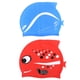 thumbnail image 1 of KAKOWELY 2 gorros de natación para niños y niñas, de silicona., 1 of 5