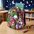 thumbnail image 4 of Whosucclay Dinosaur Neon Lightning Bolt Pattern 17 Inch Rucksack for Boys Girls, Lightweight Comfort Carry Kids Backpack for High School Elementary School, 4 of 8