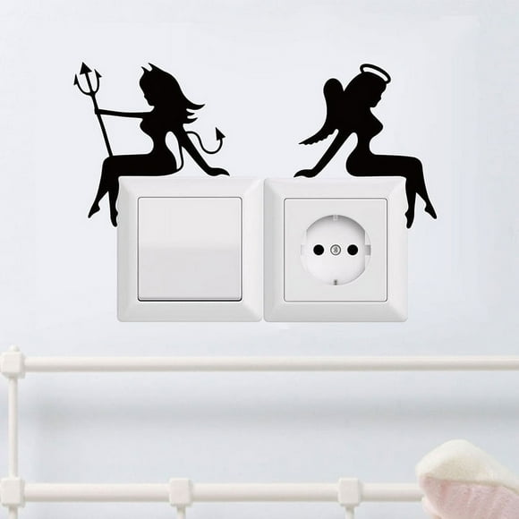 SHAR Nursery and Bathroom Light Switch Stickers Home Decor Wall Stickers