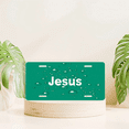 thumbnail image 6 of 1 Pcs 2D Flat License Plate Covers & Frames, Jesus For Decorative Front, Waterproof For Decoration Aluminum License Plate Covers & Frames Cover For Men Women, 12" X 6", 6 of 6