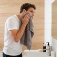 thumbnail image 6 of Kyusrd Hand Towels for Bathroom,Cotton Soft Absorbent Decorative Hand Towel for Face Spa Bath Gym Kitchen,Coffee,33x75cm, 6 of 6