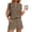 Khaki, variant on Lumtrix Two Piece Sets For Women Trendy Short Sets Beach Vacation Clothes Airport Travel Cruise Summer Spring Outfits Black 2XL