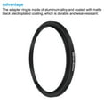 thumbnail image 4 of Uxcell 58mm-62mm Step Up Ring with Cleaning Cloth, 2 Pack Camera Lens Filter Adapter Ring, Black, 4 of 6