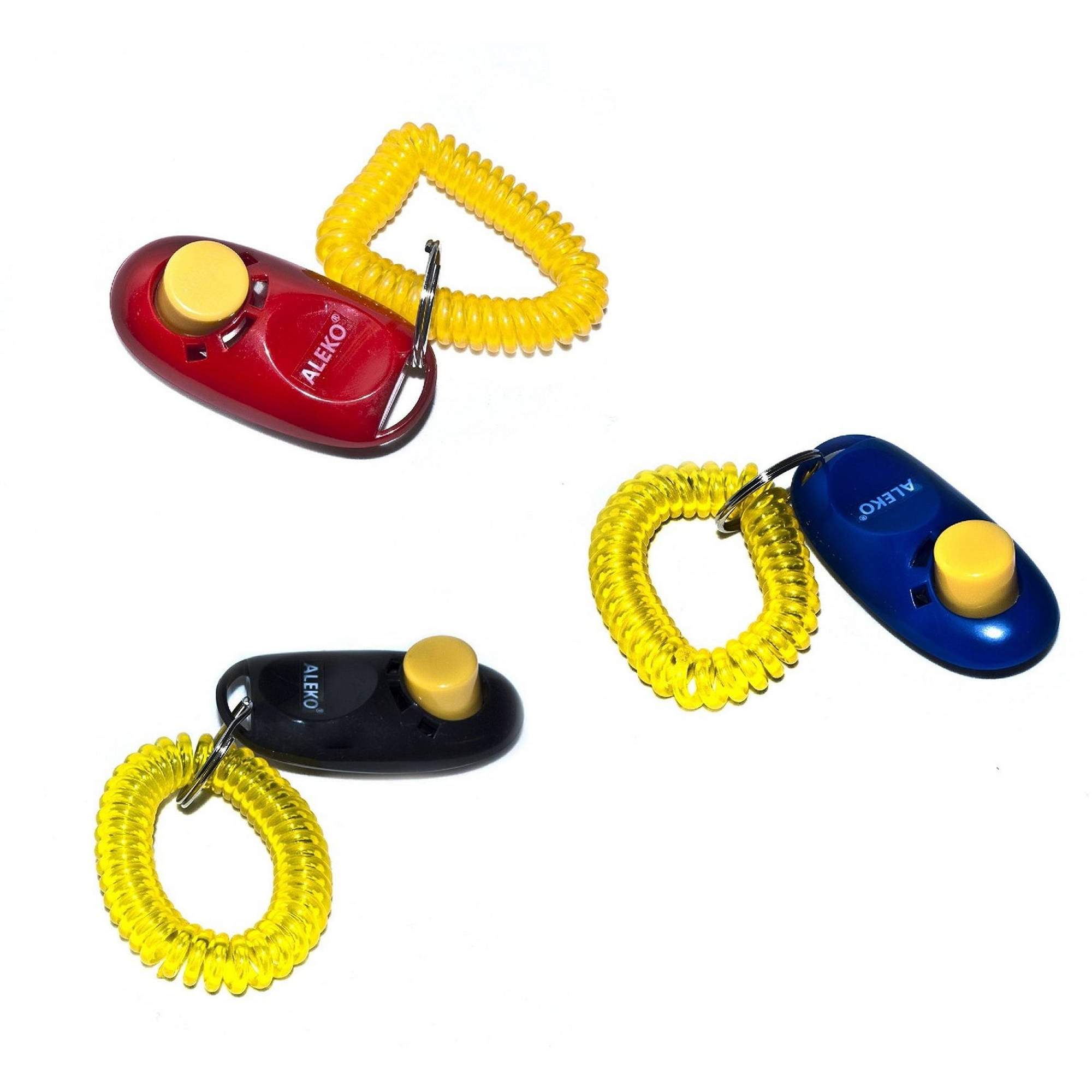 ALEKO IClick Dog Training Clicker, Various Colors, 3pk