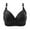 Black, variant on Print Pattern Bra for Women Plus Size Wireless Push Up Full Coverage Comfort Everyday Wear